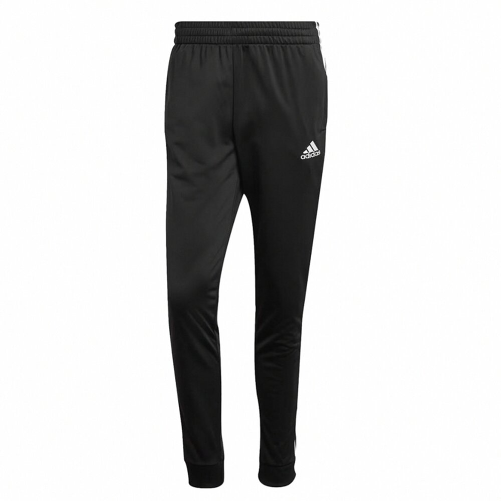 adidas 愛迪達 素面 縮口長褲 黑色 男裝 休閒長褲 運動長褲-圖片-2