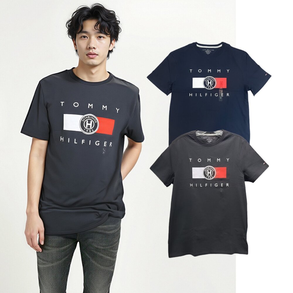 250422160413-Tommy Hilfiger 湯米 胸前印膠LOGO 圓領短袖 男生款 短袖 上衣