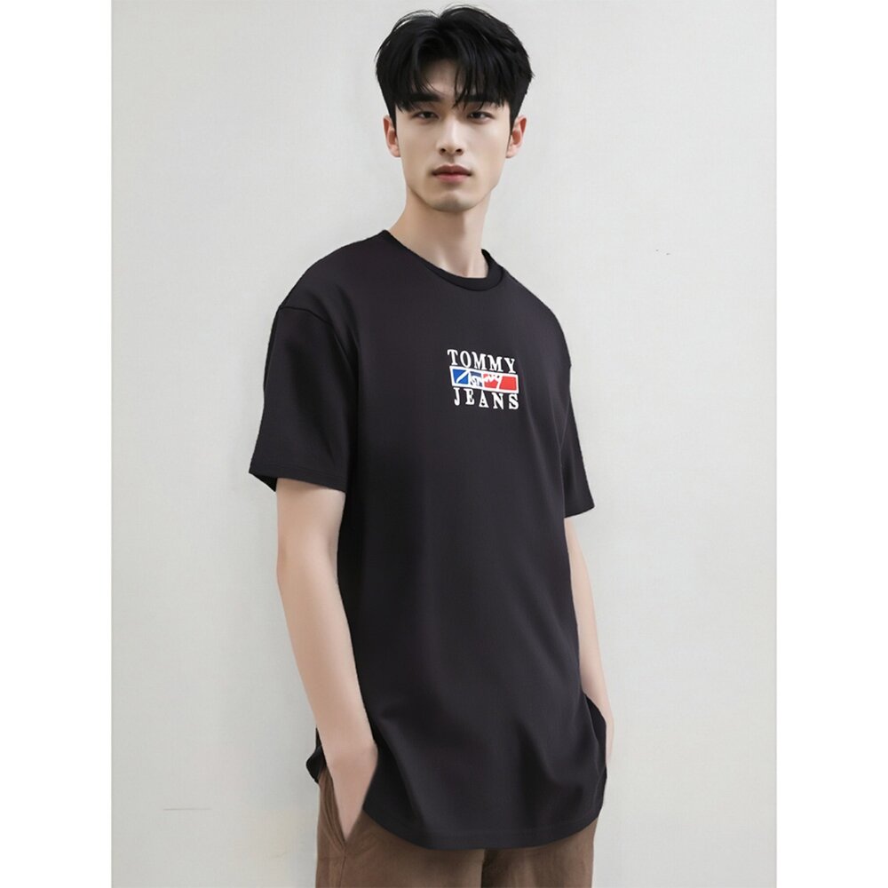 Tommy Hilfiger jeans 湯米 圓領 刺繡LOGO 短袖 上衣-圖片-4