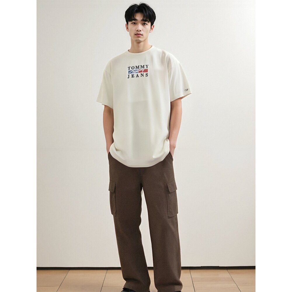 Tommy Hilfiger jeans 湯米 圓領 刺繡LOGO 短袖 上衣-圖片-5