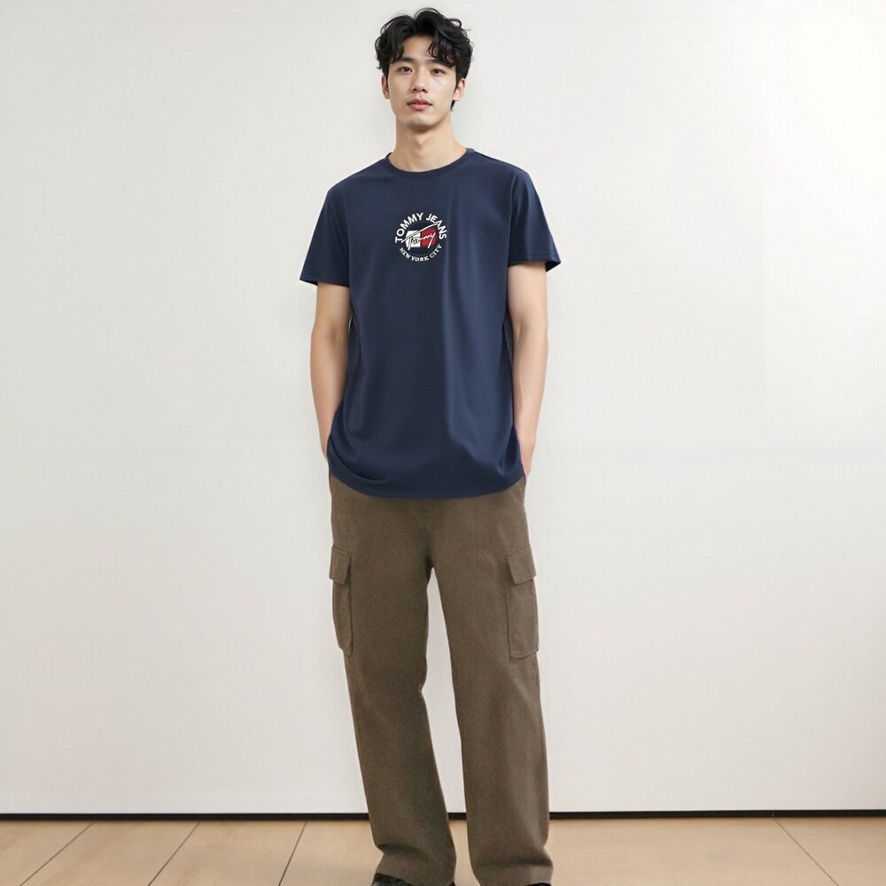 Tommy Hilfiger jeans 湯米 圓領 刺繡LOGO 短袖 上衣-圖片-7