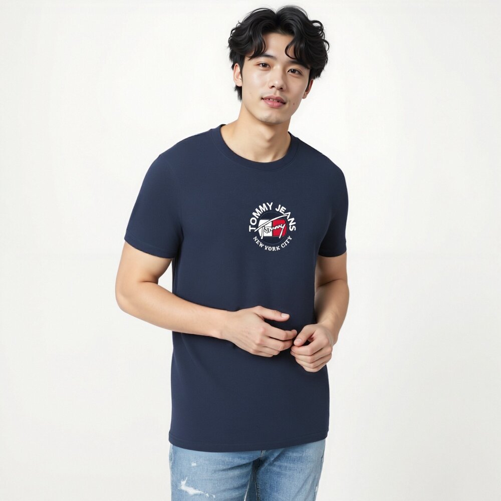 Tommy Hilfiger jeans 湯米 圓領 刺繡LOGO 短袖 上衣-圖片-8