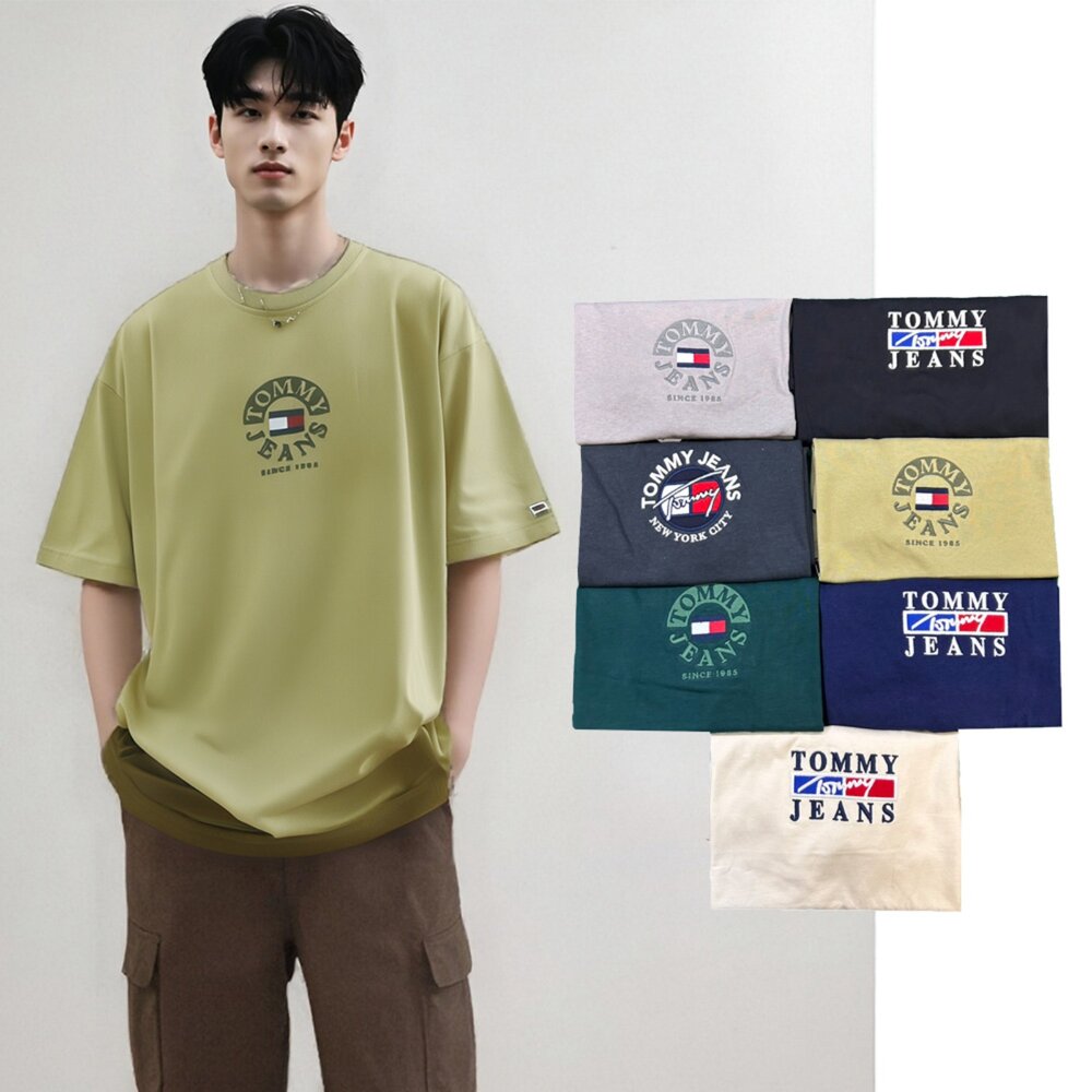 250612175254-Tommy Hilfiger jeans 湯米 圓領 刺繡LOGO  短袖 上衣