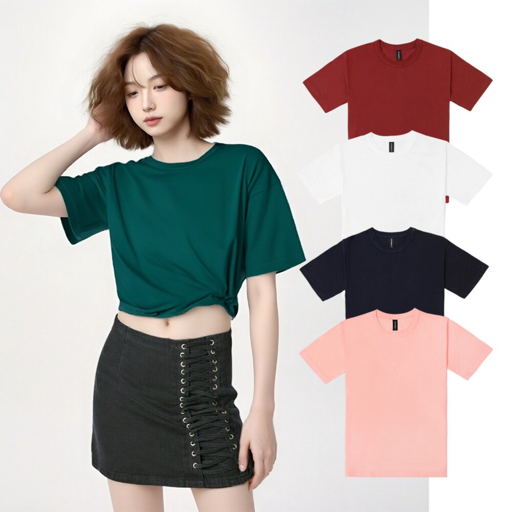 250625162650-夏季 涼感 抗菌 抗UV 頂級230g重磅 不透光 不激凸 寬版 落肩 T恤