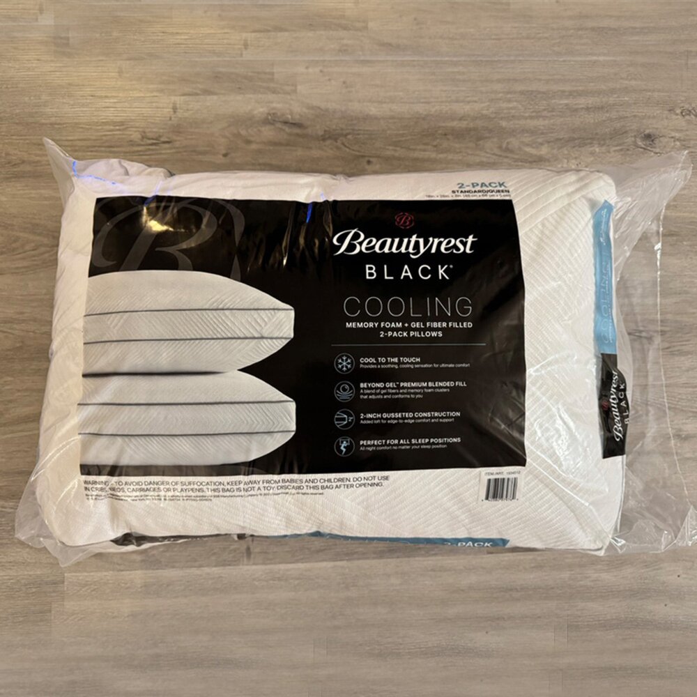 250925171356-【Simmons】席夢思 Beautyrest 頂級黑標 涼感凝膠纖維 記憶枕(美國原裝進口 兩顆入)