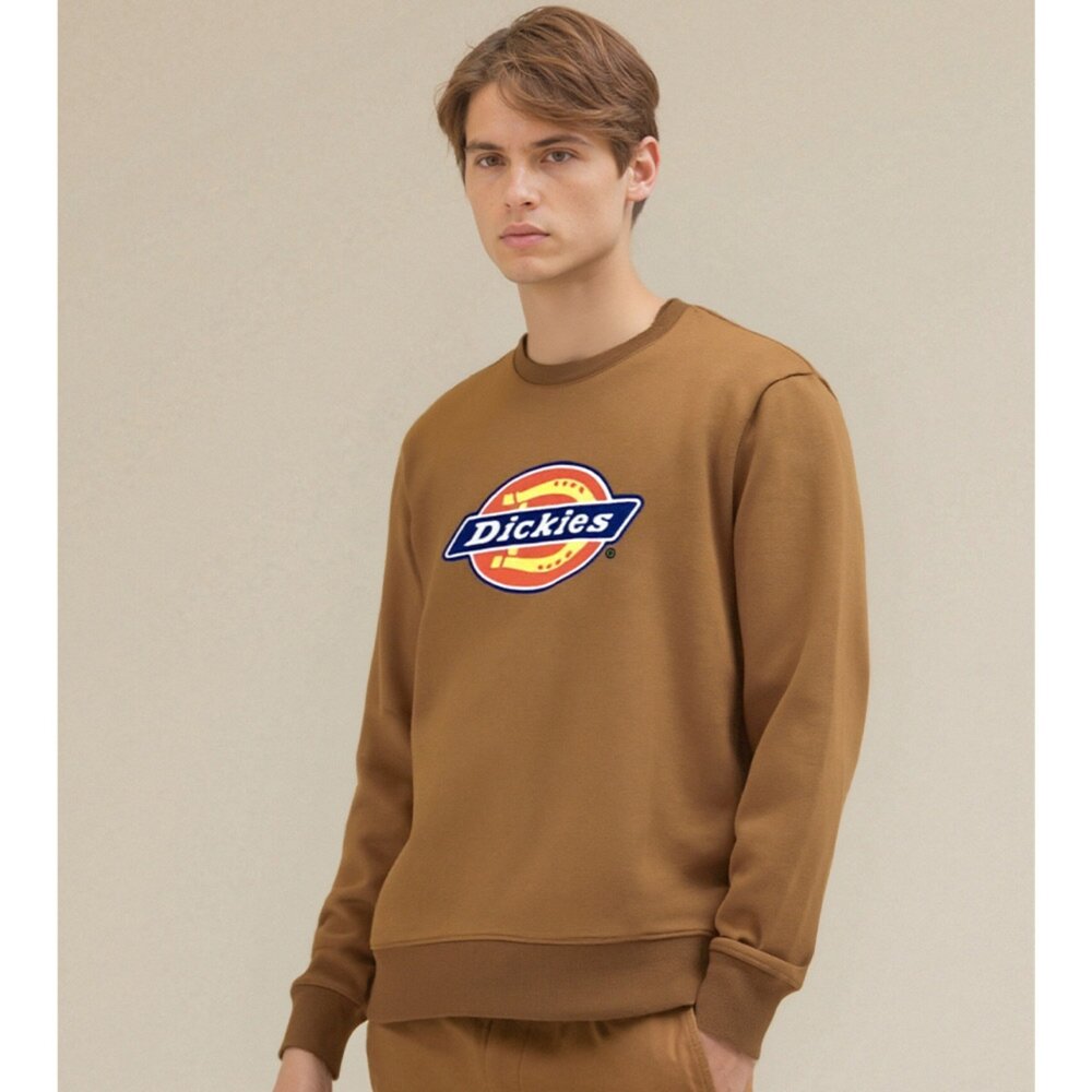 Dickies 迪凱思 經典大LOGO帽T 休閒 長袖帽T 情侶衣 長袖帽T 內針織 刷毛 刷舊-圖片-3