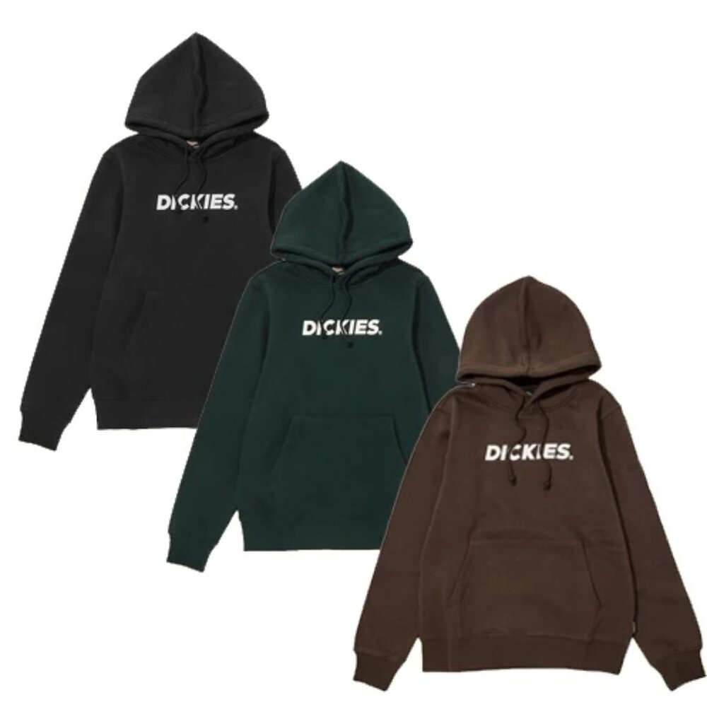 Dickies 迪凱思 經典大LOGO帽T 休閒 長袖帽T 情侶衣 長袖帽T 內針織 刷毛 刷舊-圖片-8