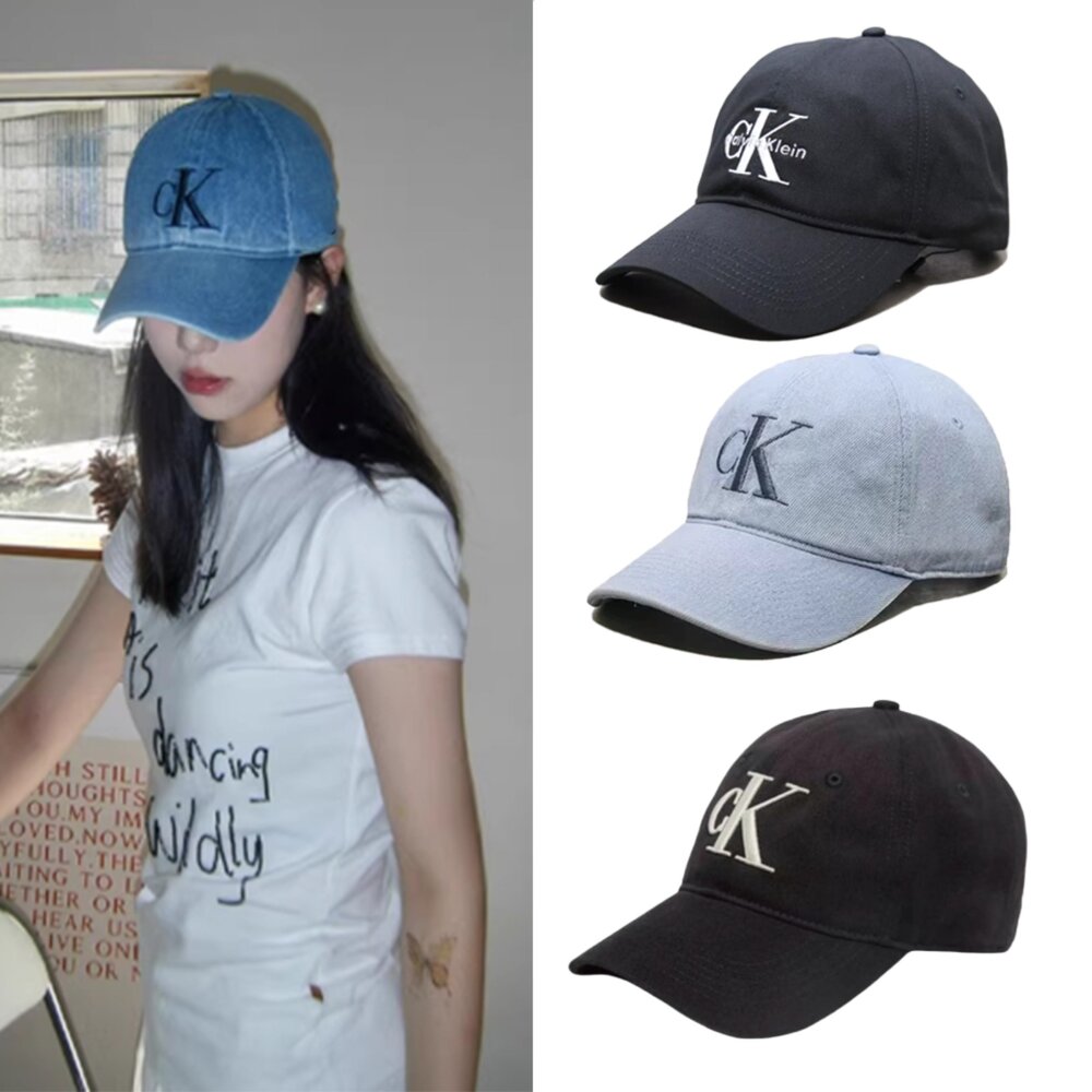 251226164601-CALVIN KLEIN CK Jeans 新款男女通用棒球帽 經典刺繡徽標棉質可調節帽子