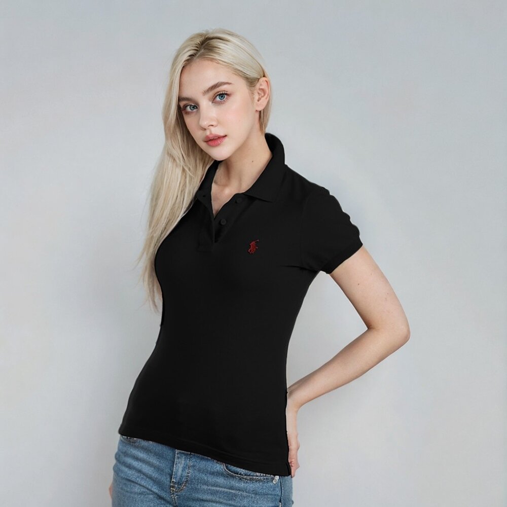 POLO Ralph Lauren 女款 大馬 金馬 刺繡 POLO衫 雙扣 版型偏小 女生上衣 現貨-圖片-5