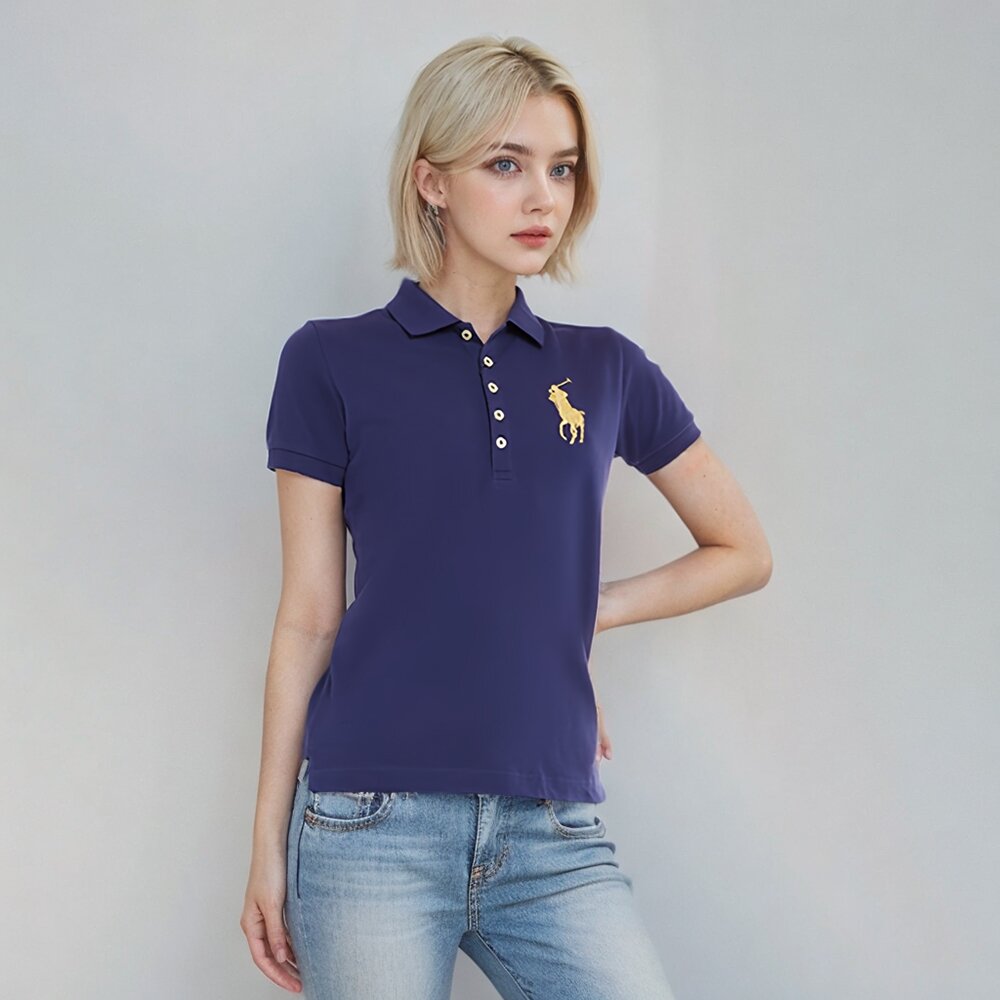 POLO Ralph Lauren 女款 大馬 金馬 刺繡 POLO衫 雙扣 版型偏小 女生上衣 現貨-圖片-10
