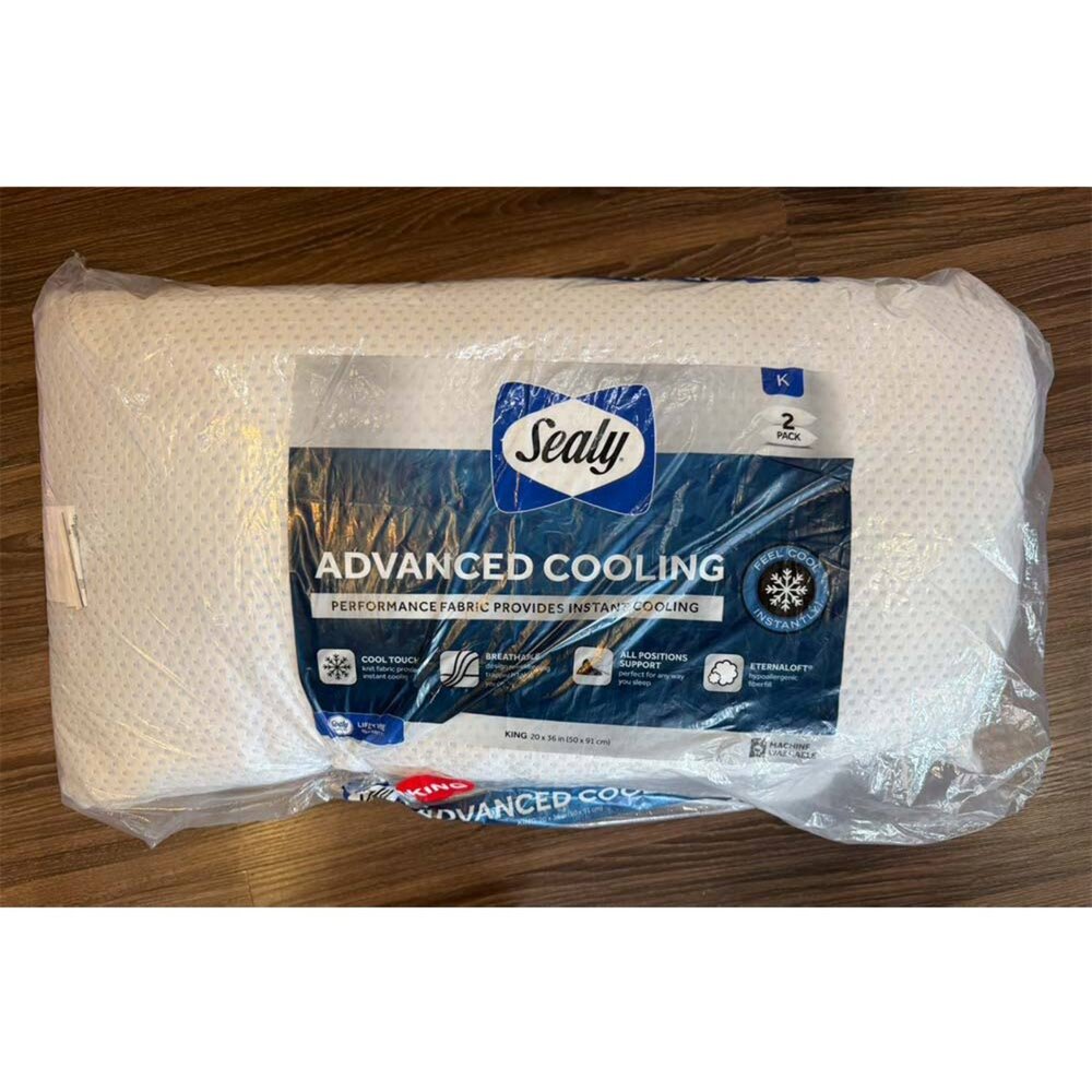 Sealy Advanced Cooling King size 枕頭兩入-圖片-4