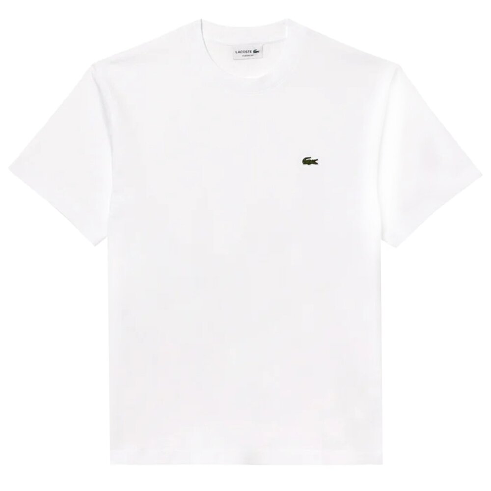 鱷魚 Lacoste 刺繡 經典小Logo 上衣 素面 短袖 素T 短T 情侶衣-圖片-3
