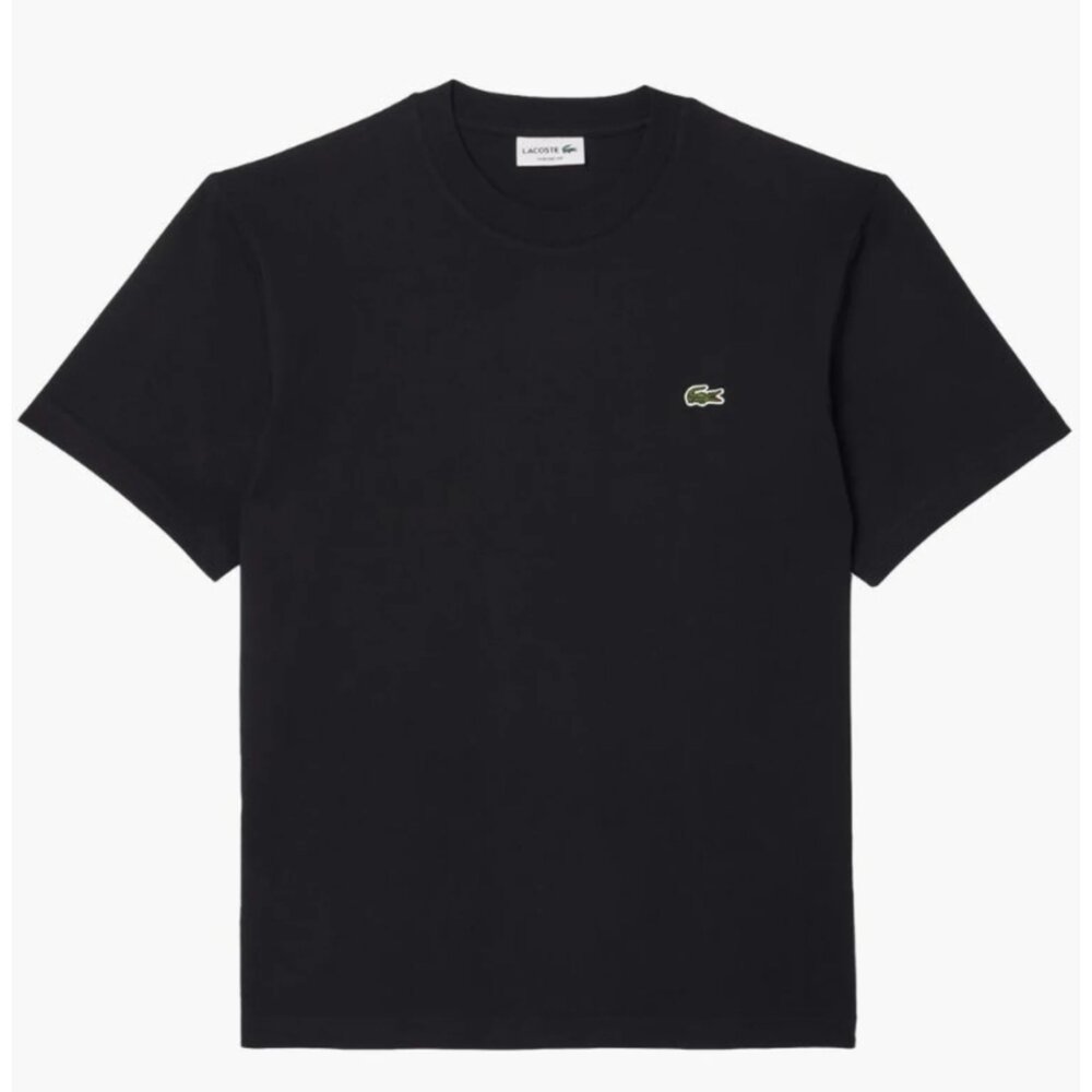 鱷魚 Lacoste 刺繡 經典小Logo 上衣 素面 短袖 素T 短T 情侶衣-圖片-5
