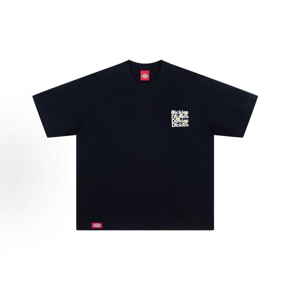 Dickies 重磅 塗鴉 貼布 經典LOGO 徽章 小雛菊 復古短T-圖片-4