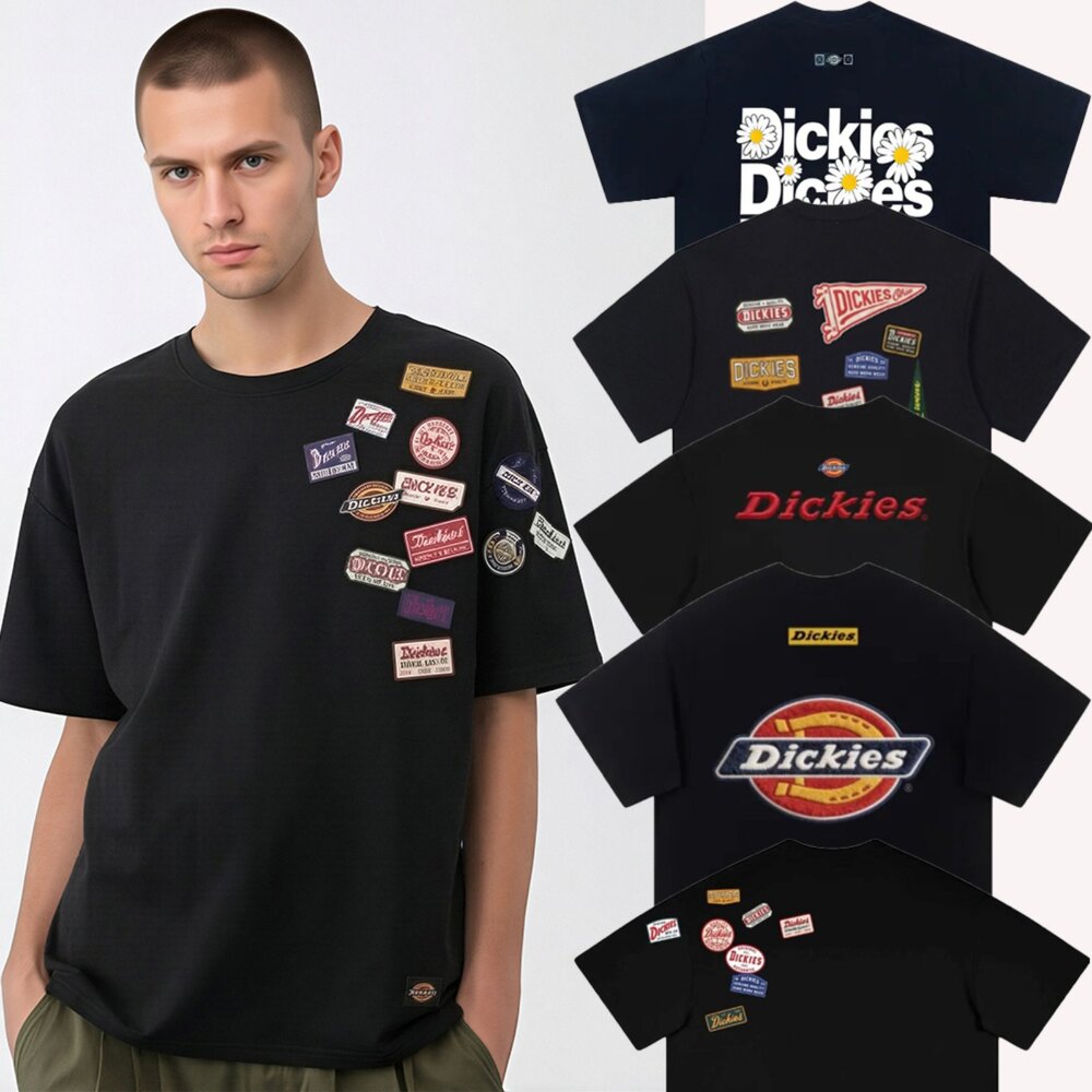 260818190506-YAHOO-Dickies 毛巾綉 刺繡 貼布 徽章 小雛菊 經典LOGO 短袖 多款 T恤 男女可穿