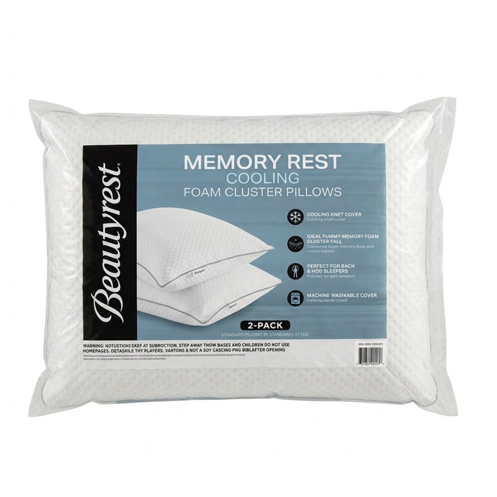 【Simmons】席夢思 美國 黑標Beautyrest 席夢思頂級涼感記憶枕 2入組-圖片-11