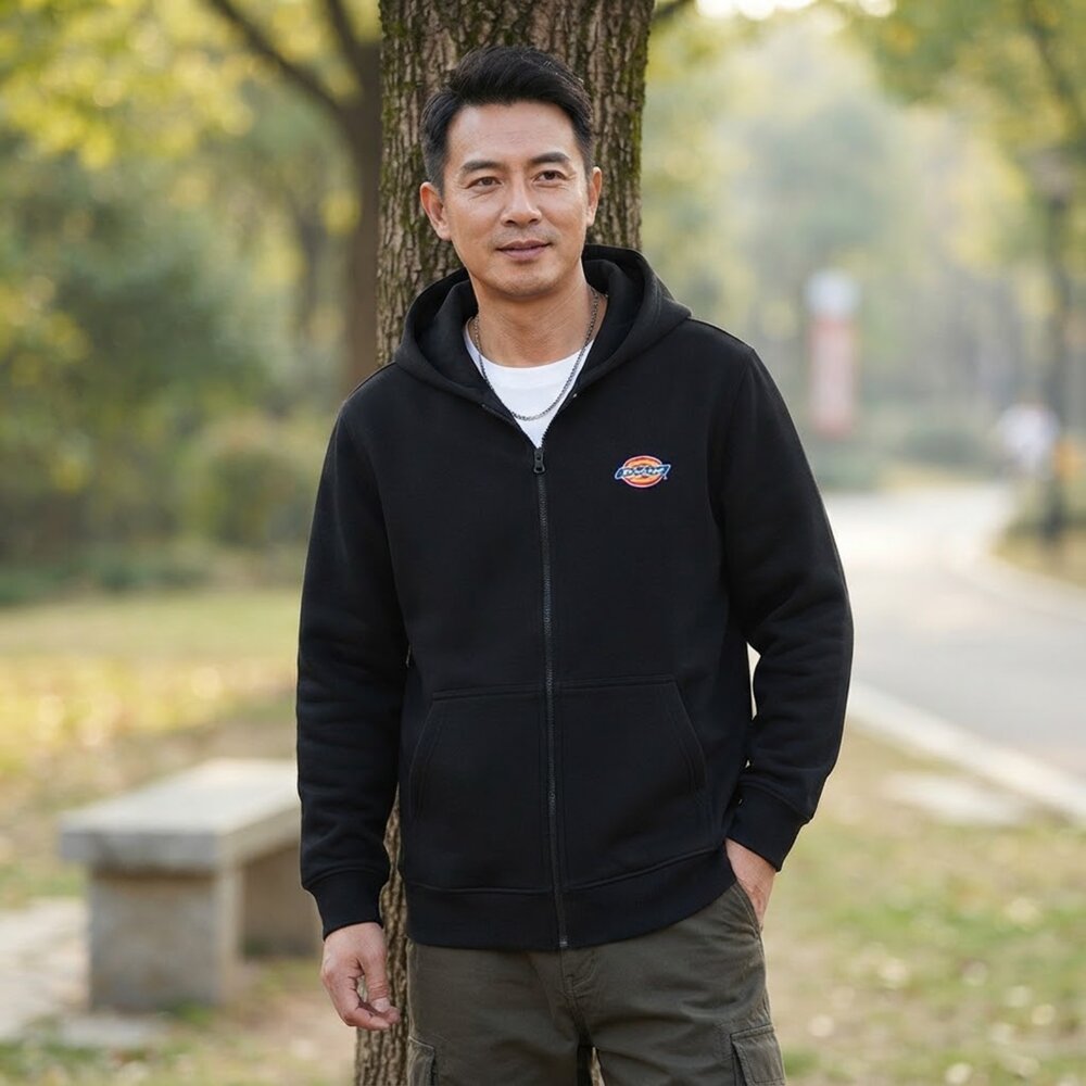 Dickies 經典工裝 潮流拉鍊 棉質 連帽外套-圖片-1