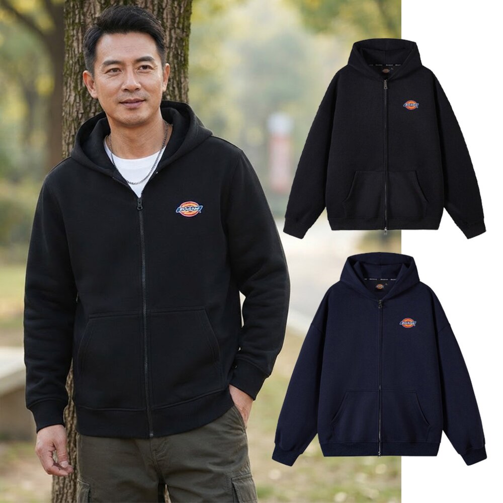 260909143726-Dickies 經典工裝 潮流拉鍊 棉質 連帽外套