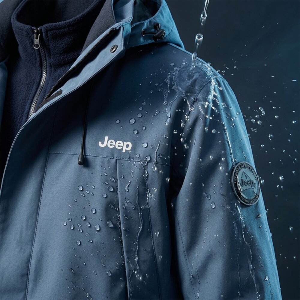 【Jeep】山系戶外美式高街復古可拆卸搖粒絨三合一衝鋒衣外套(男女同款/防風防潑水/保暖夾克)-圖片-6