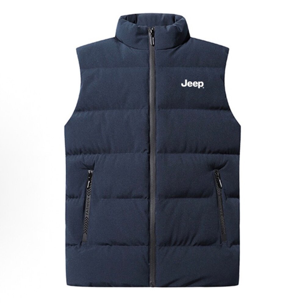 JEEP 戶外 美式工裝 戶外休閒立領背心 男女可穿-圖片-4