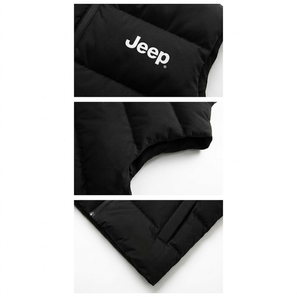 JEEP 戶外 美式工裝 戶外休閒立領背心 男女可穿-圖片-6