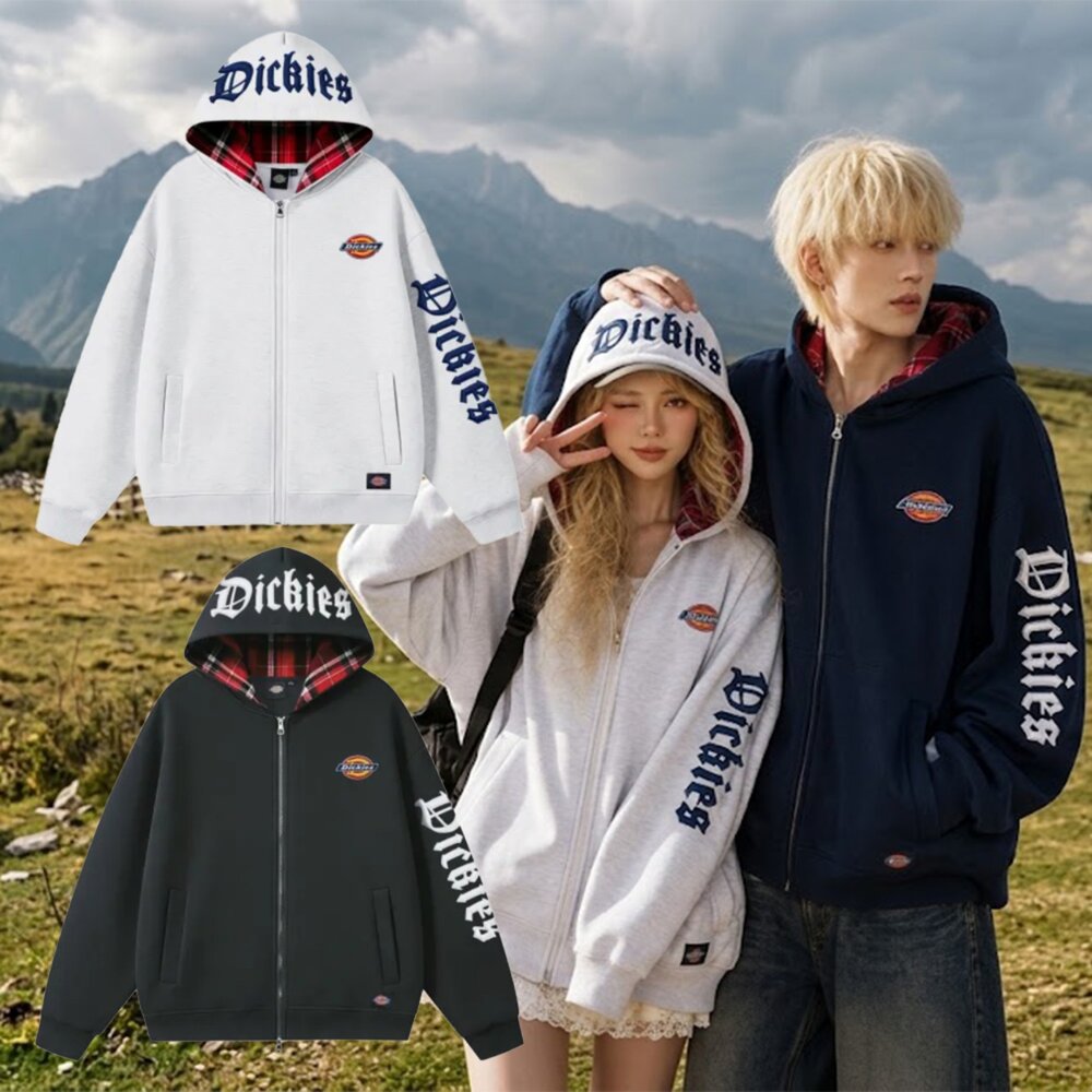 261029161422-Dickies 美式街頭 重磅 哥德體刺繡logo  連帽外套