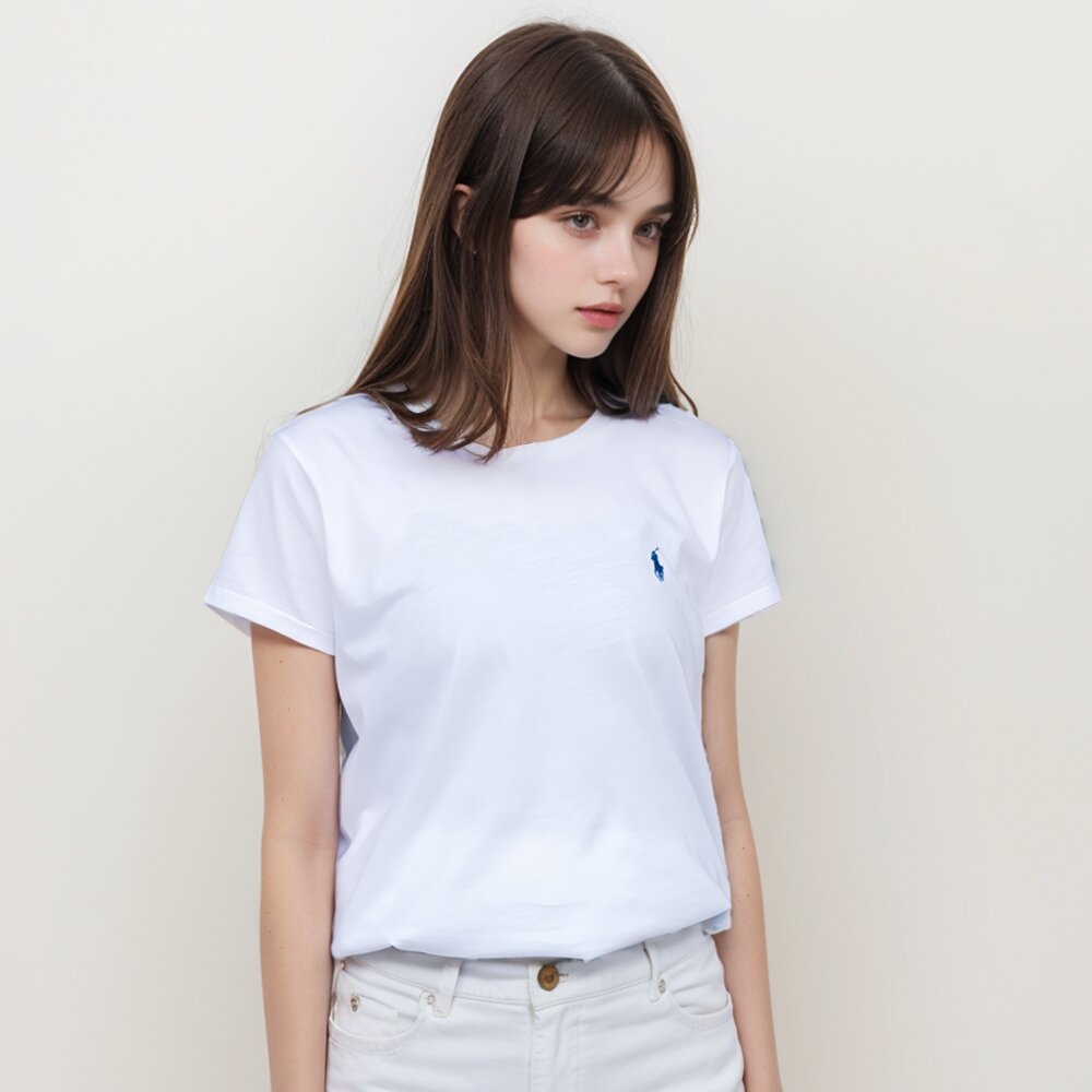 POLO RALPH LAUREN 女生 圓領 刺繡 小馬素T 女生上衣 女生短袖 美國代購-圖片-3