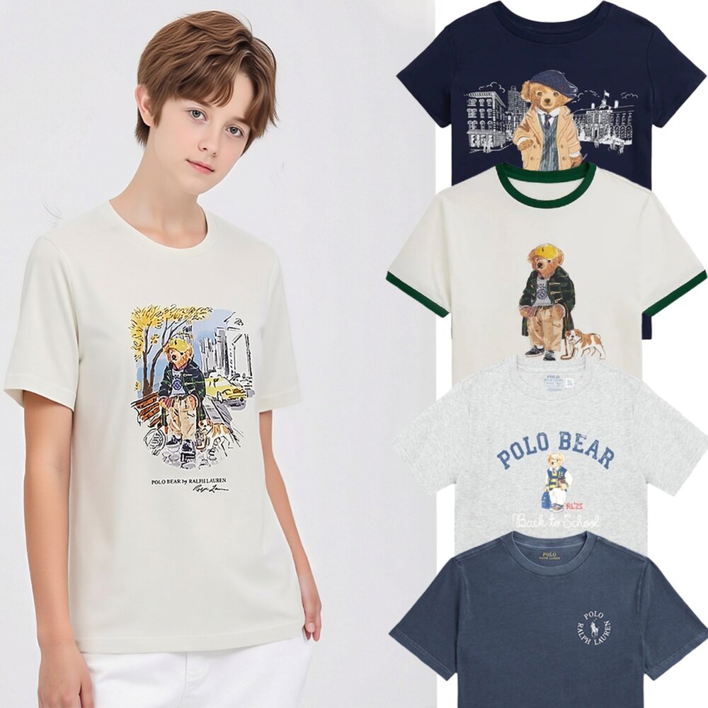 29350224824-Polo Ralph Lauren 青年版 大童 小熊 短T 短袖T恤 POLO小熊