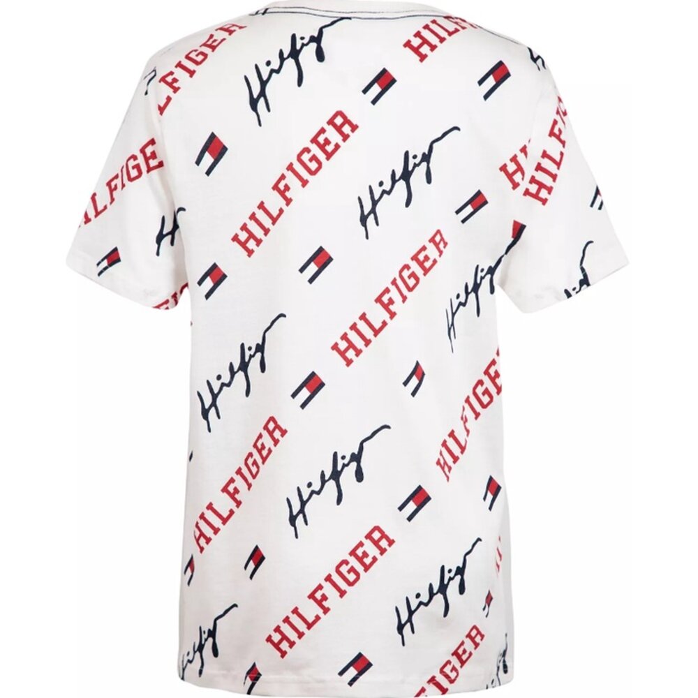 Tommy Hilfiger 青年版 滿版 短Tee 情侶裝 TOMMY 短袖 男女皆可穿-圖片-11