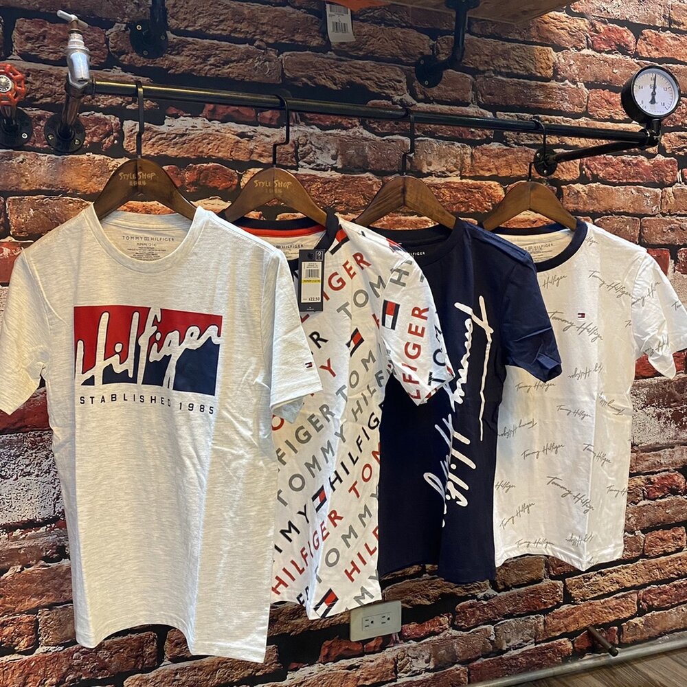 Tommy Hilfiger 青年版 滿版 短Tee 情侶裝 TOMMY 短袖 男女皆可穿-圖片-2