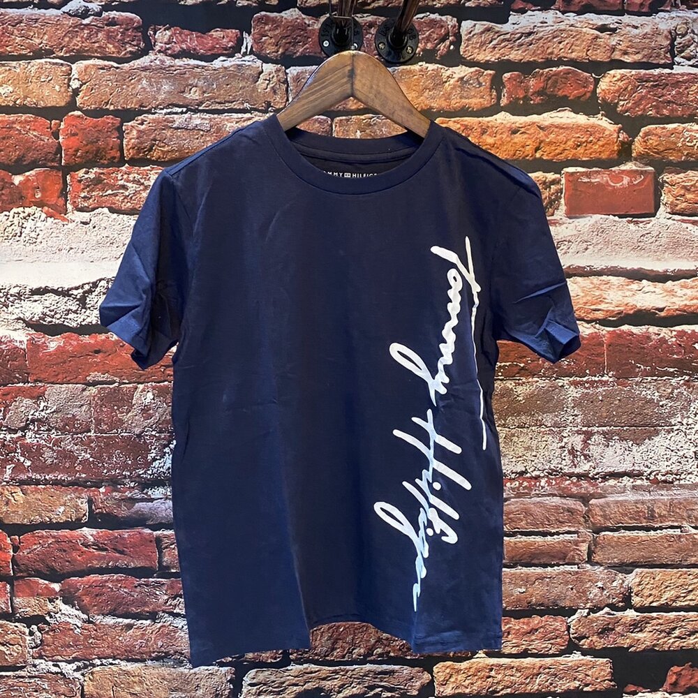 Tommy Hilfiger 青年版 滿版 短Tee 情侶裝 TOMMY 短袖 男女皆可穿-圖片-4