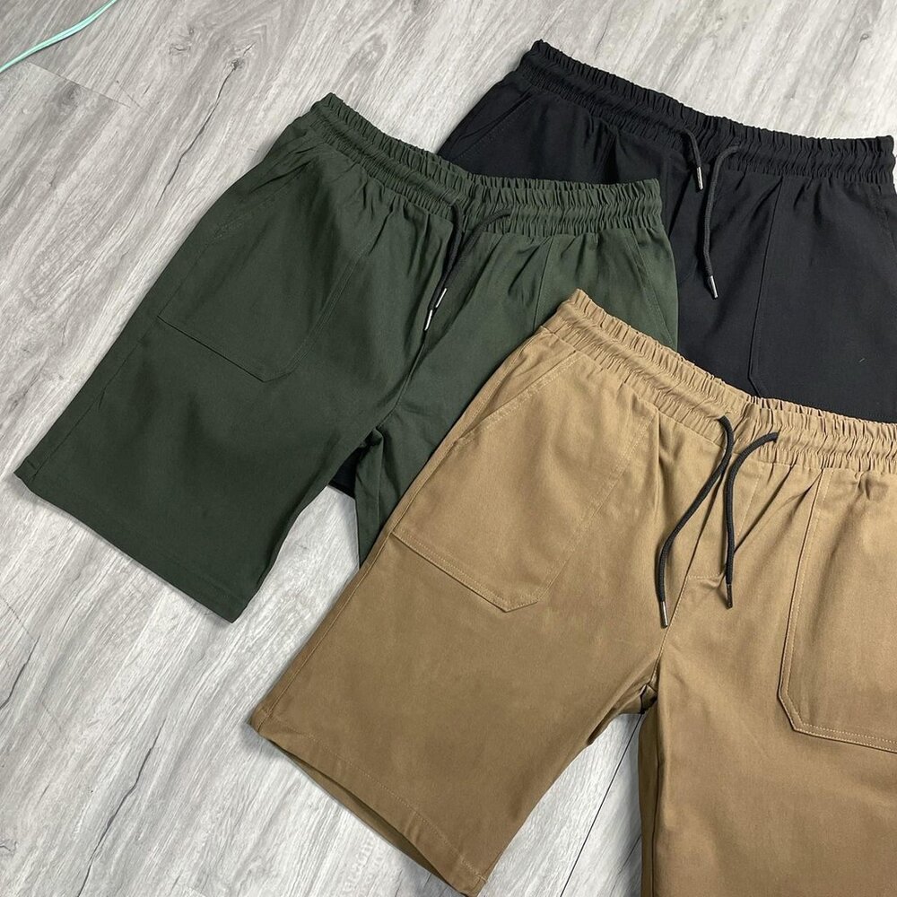 韓版 短褲 基本款 素面 微彈性短褲 韓版短褲 夏季短褲 休閒短褲 高磅數 大口袋 牛仔短褲 工作短褲 大尺碼 1604-圖片-3