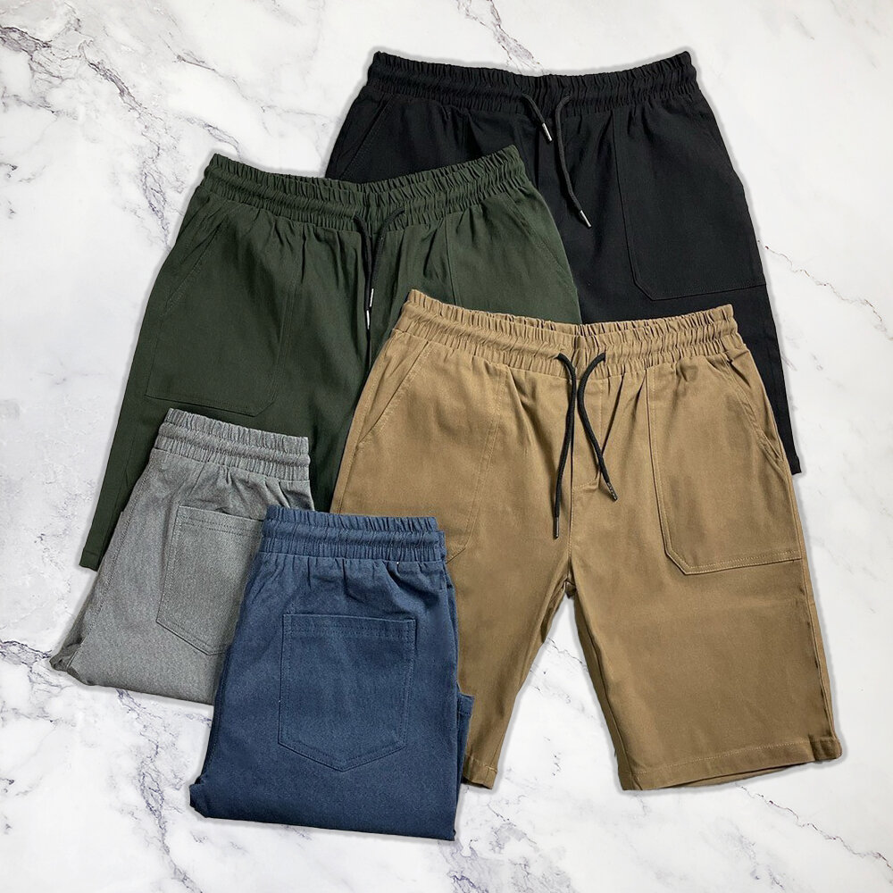 韓版 短褲 基本款 素面 微彈性短褲 韓版短褲 夏季短褲 休閒短褲 高磅數 大口袋 牛仔短褲 工作短褲 大尺碼 1604 封面照片