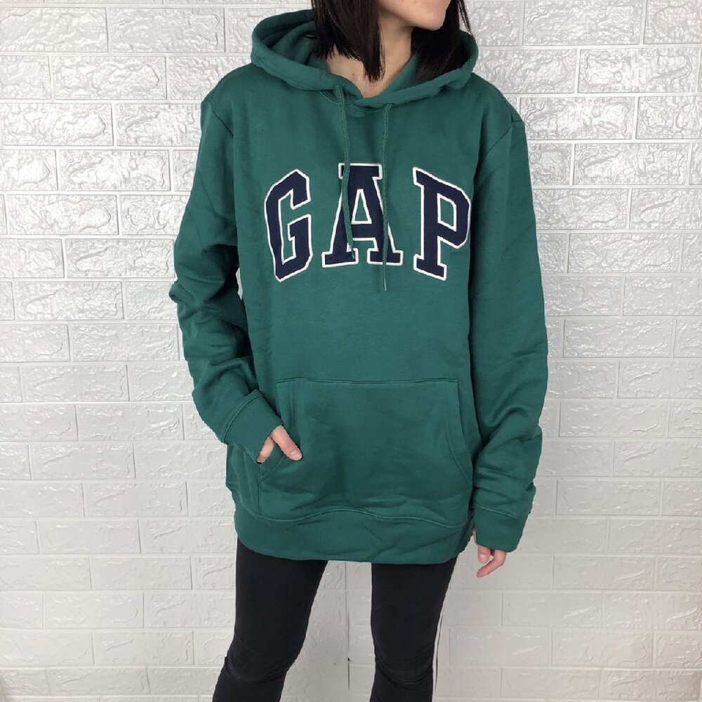 GAP 經典LOGO 帽T 保暖 女生款 經典貼布 LOGO【現貨】-圖片-1