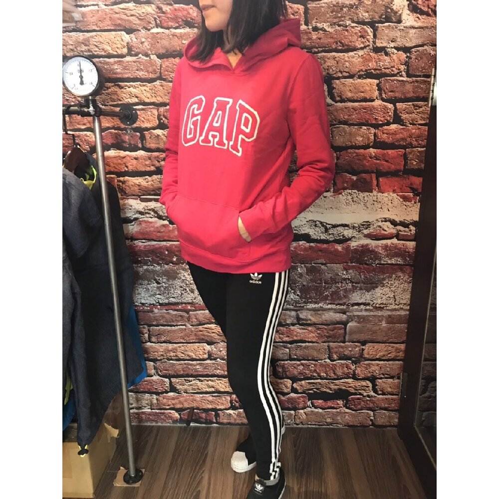 GAP 經典LOGO 帽T 保暖 女生款 經典貼布 LOGO【現貨】-圖片-2
