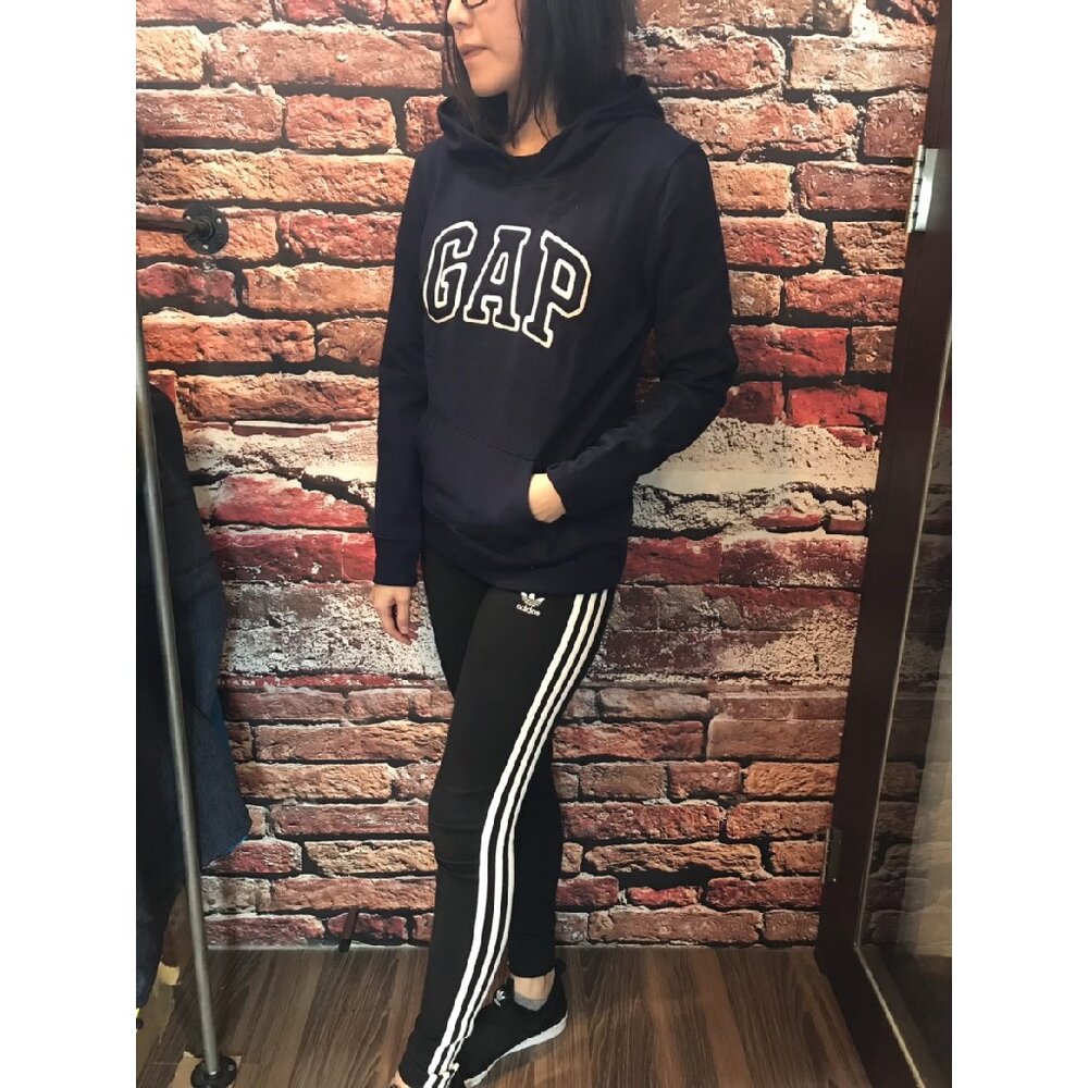 GAP 經典LOGO 帽T 保暖 女生款 經典貼布 LOGO【現貨】-圖片-3