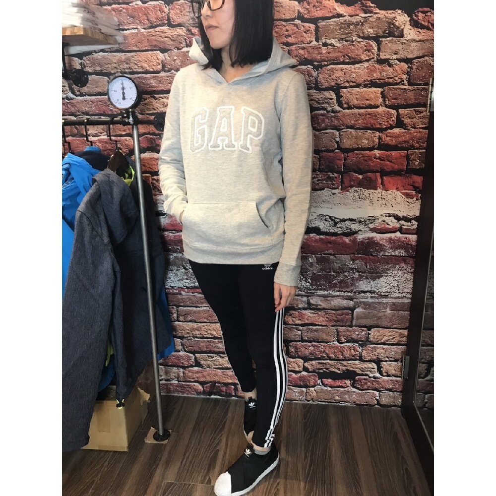 GAP 經典LOGO 帽T 保暖 女生款 經典貼布 LOGO【現貨】-圖片-4