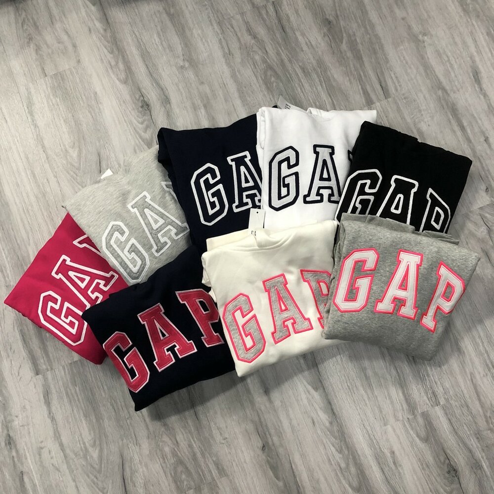 3483408138-GAP 經典LOGO 帽T 保暖 女生款 經典貼布 LOGO【現貨】