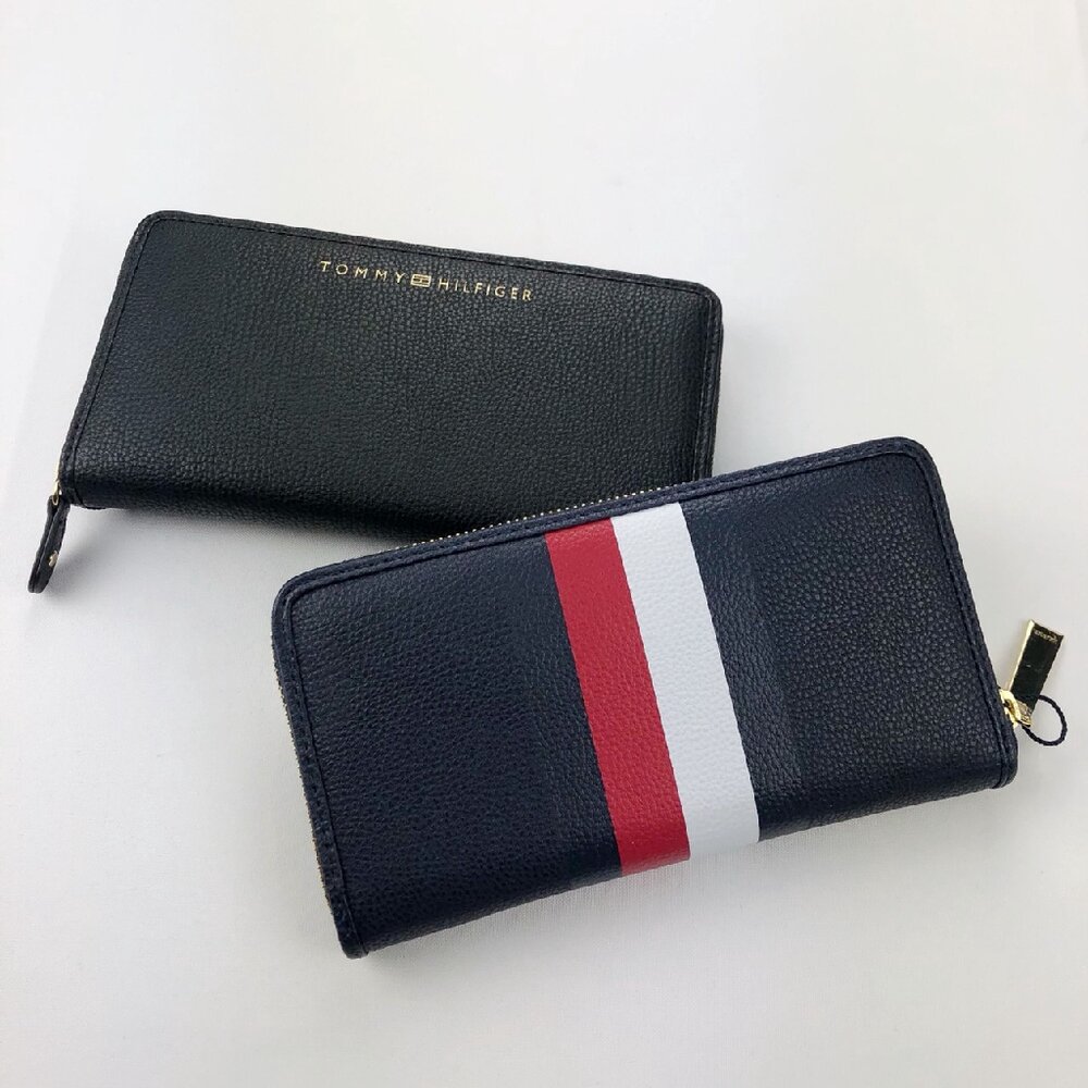 TOMMY Tommy Hilfiger 長夾 經典LOGO 皮革 零錢帶 多卡皮夾 TOMMY長夾-圖片-1