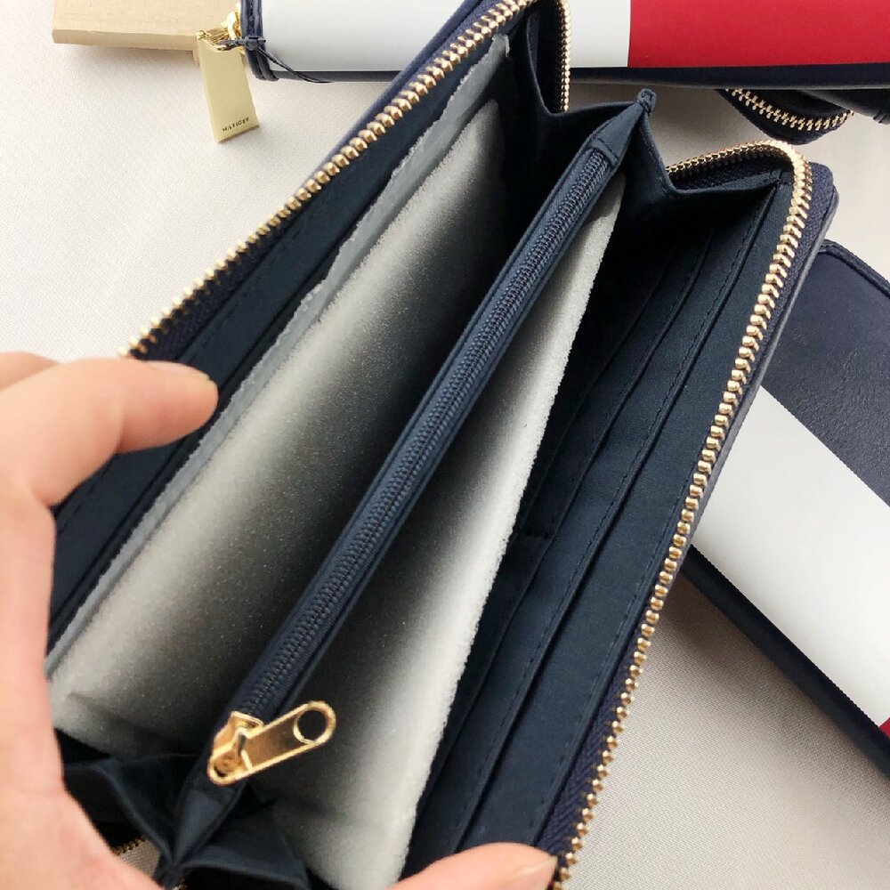 TOMMY Tommy Hilfiger 長夾 經典LOGO 皮革 零錢帶 多卡皮夾 TOMMY長夾-圖片-11