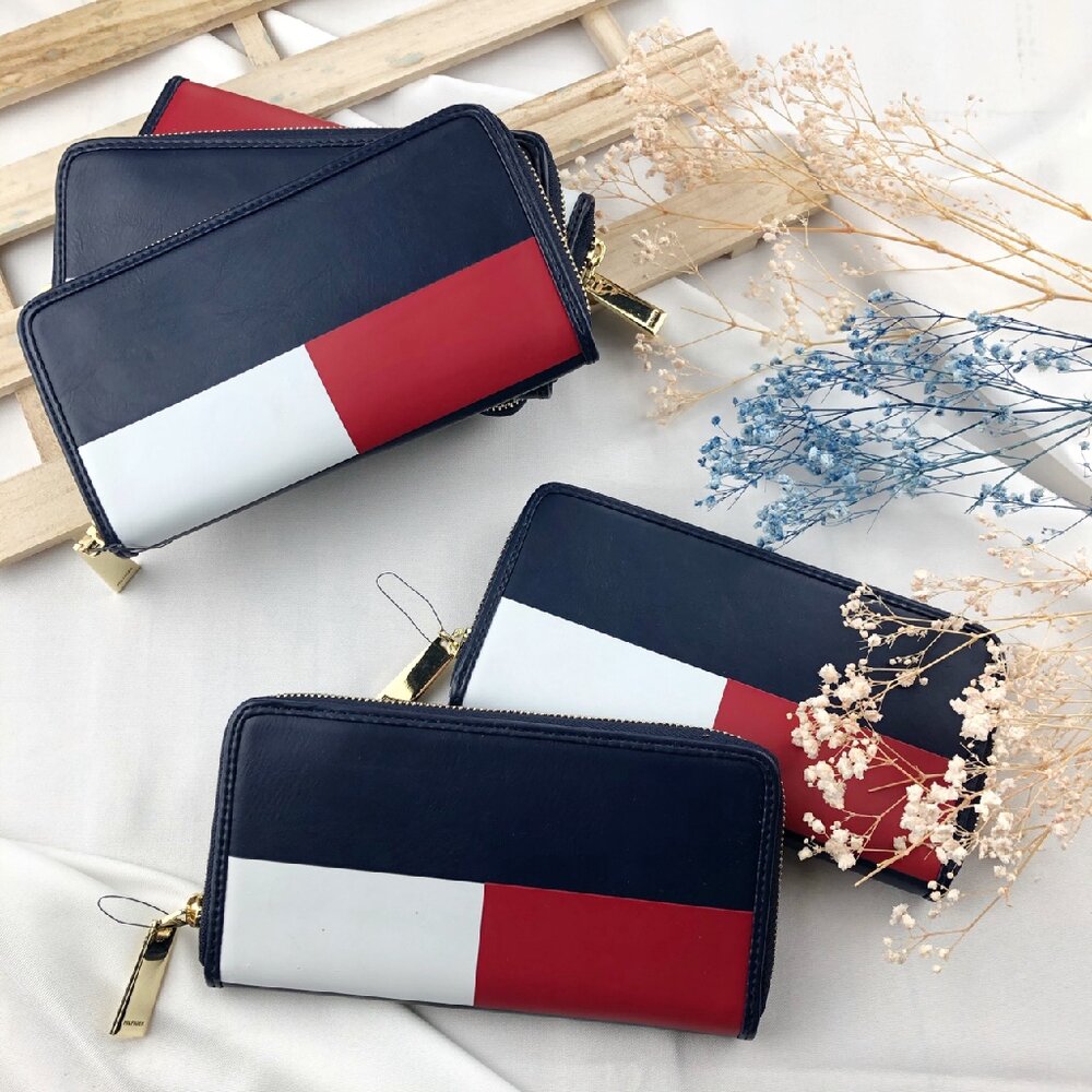 TOMMY Tommy Hilfiger 長夾 經典LOGO 皮革 零錢帶 多卡皮夾 TOMMY長夾-圖片-6