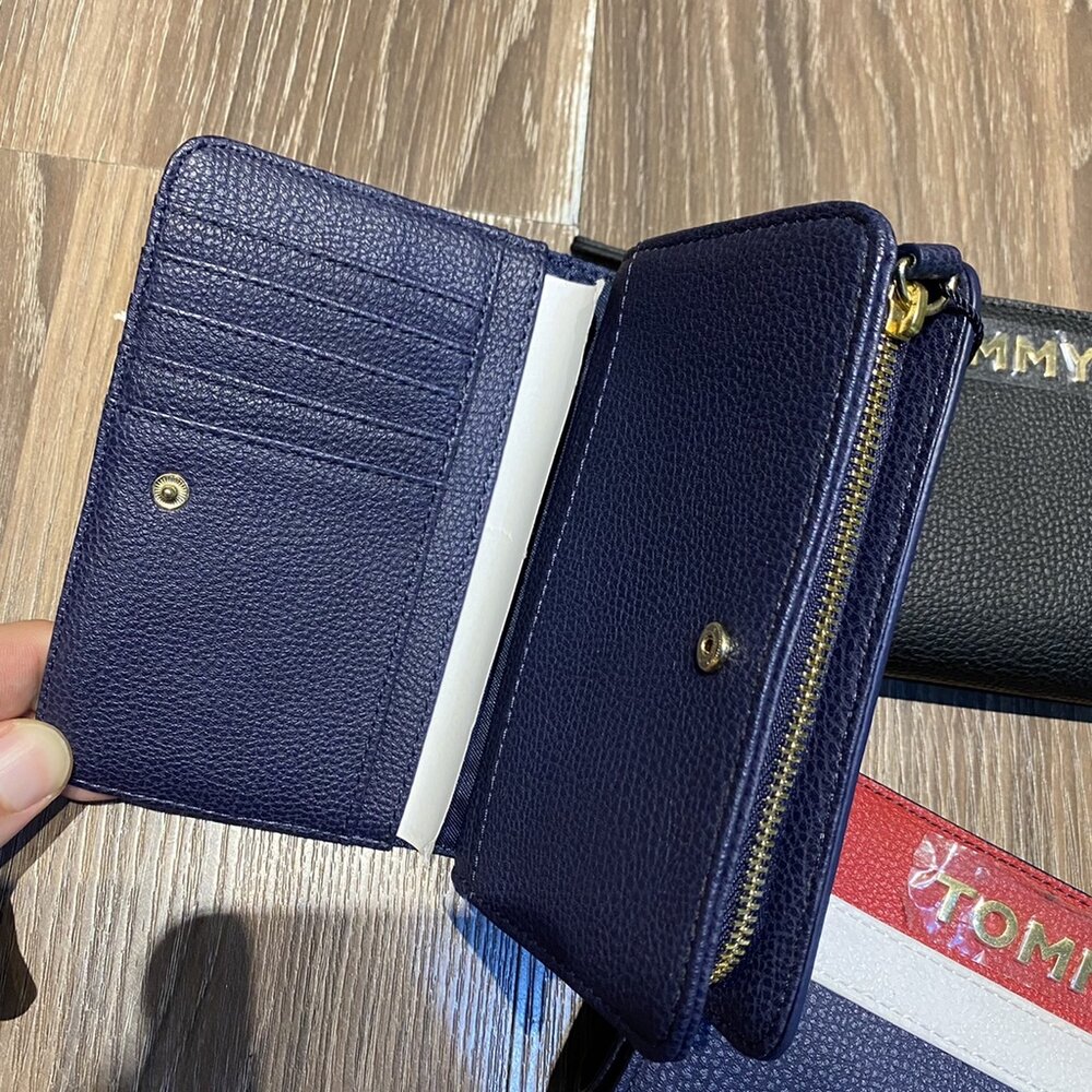 TOMMY Tommy Hilfiger 長夾 經典LOGO 皮革 零錢帶 多卡皮夾 TOMMY長夾-圖片-7