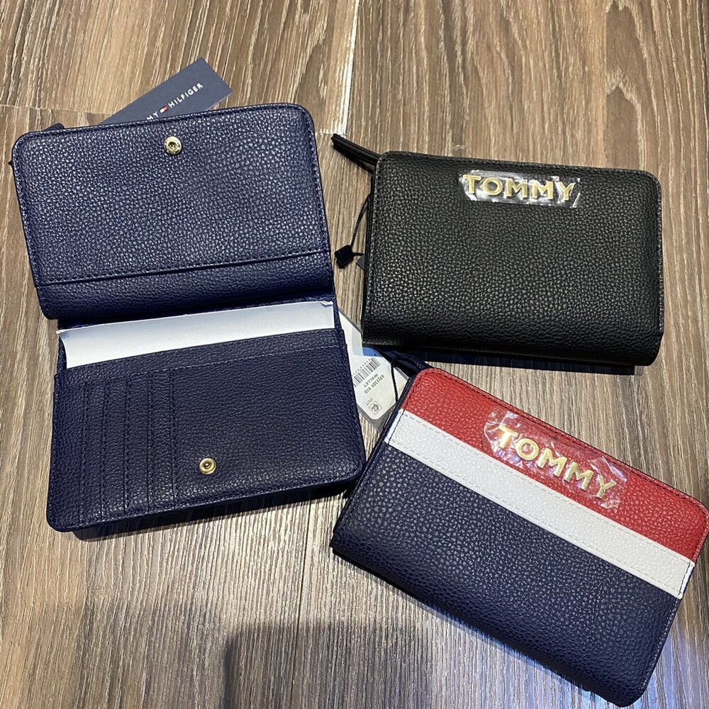 TOMMY Tommy Hilfiger 長夾 經典LOGO 皮革 零錢帶 多卡皮夾 TOMMY長夾-圖片-8