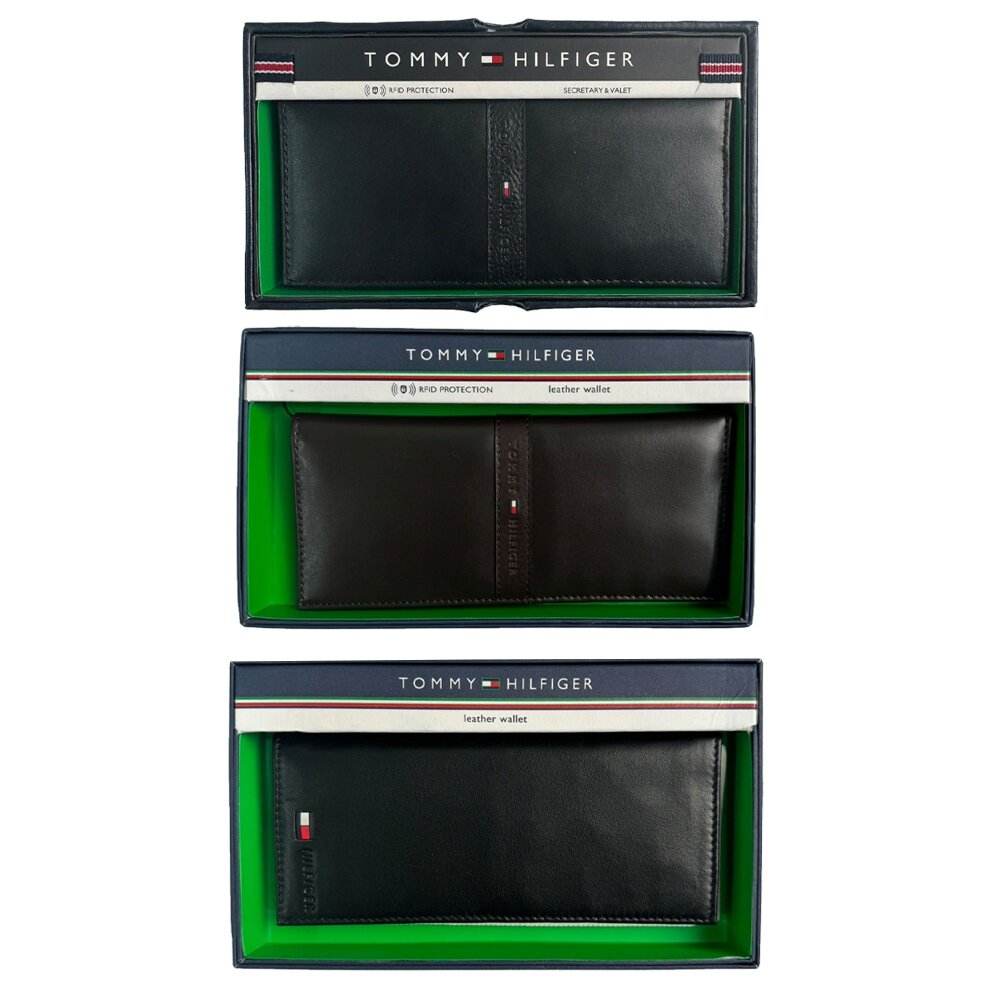 TOMMY HILFIGER 防刮 可拆相片夾 零錢袋短夾 皮夾禮盒 男生皮夾 男用錢包 短夾 男用短夾-圖片-5