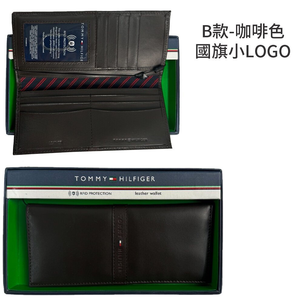 TOMMY HILFIGER 防刮 可拆相片夾 零錢袋短夾 皮夾禮盒 男生皮夾 男用錢包 短夾 男用短夾-圖片-7