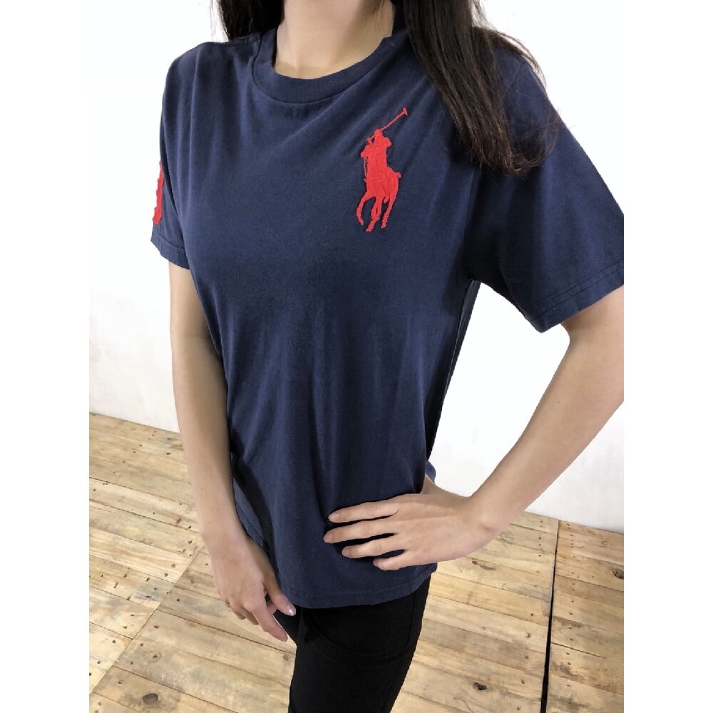 Ralph Lauren polo 大馬 男 女生衣著 刺繡 大馬短t 素面短T 青年款 閨蜜套裝 情侶裝 素t-圖片-11