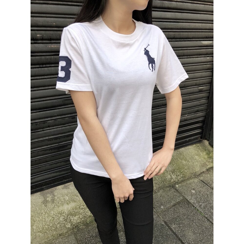 Ralph Lauren polo 大馬 男 女生衣著 刺繡 大馬短t 素面短T 青年款 閨蜜套裝 情侶裝 素t-圖片-8