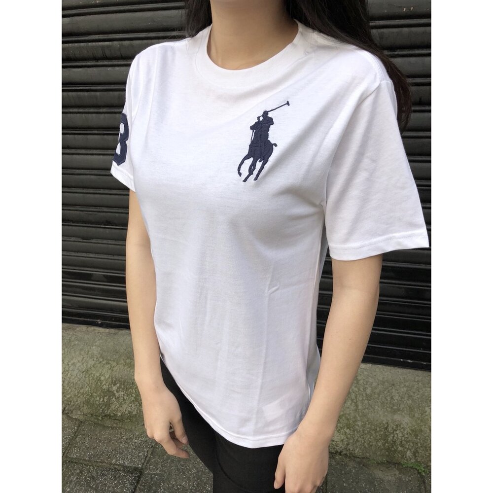 Ralph Lauren polo 大馬 男 女生衣著 刺繡 大馬短t 素面短T 青年款 閨蜜套裝 情侶裝 素t-圖片-9