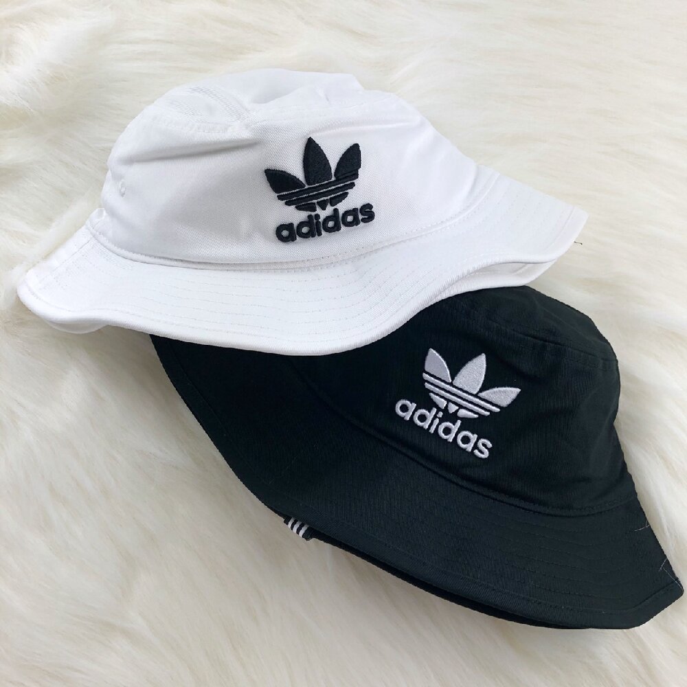 Adidas 三葉草 漁夫帽 黑白兩色 情侶款 愛迪達 DV0863 CI7710 帽子 遮陽帽-圖片-2