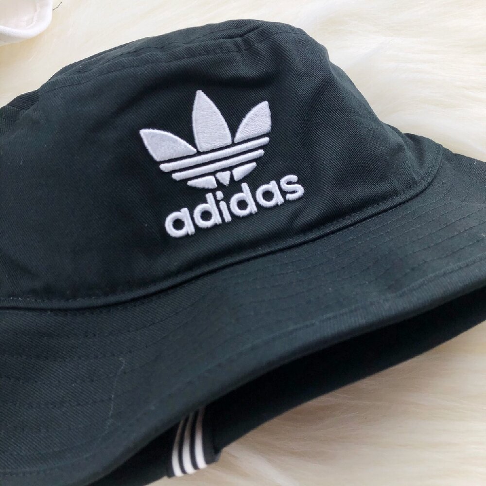 Adidas 三葉草 漁夫帽 黑白兩色 情侶款 愛迪達 DV0863 CI7710 帽子 遮陽帽-圖片-4